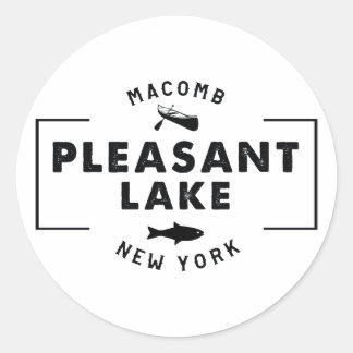 Pleasant Sjö-dekal Runt Klistermärke