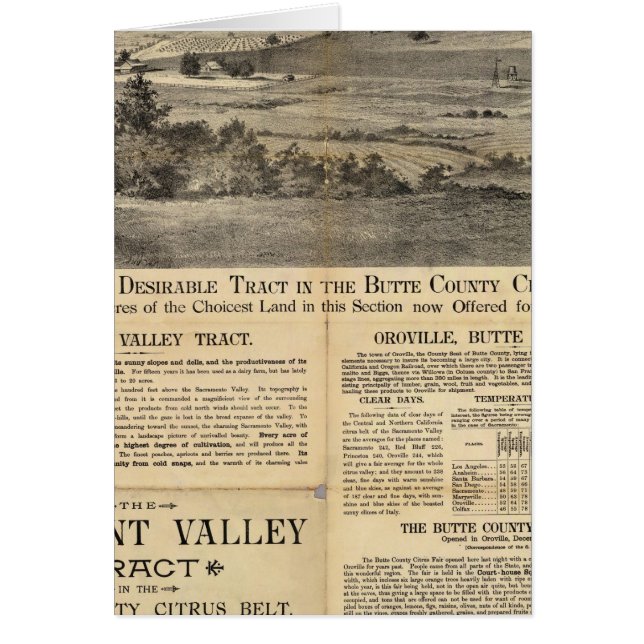 Pleasant Valley, Kalifornien Hälsningskort (Framsidan)