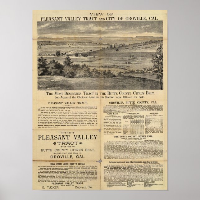 Pleasant Valley, Kalifornien Poster (Framsidan)