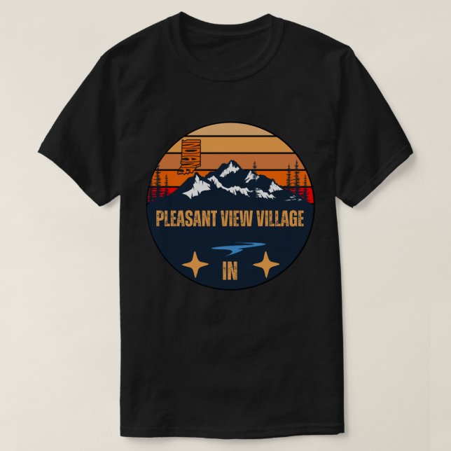 Pleasant View Village, Indiana T Shirt (Design framsida)