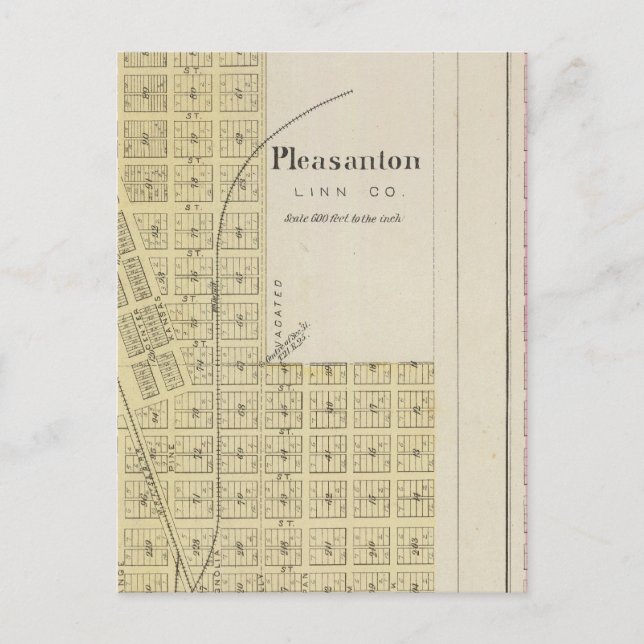 Pleasanton, Mapleton och Hammond, Kansas Vykort (Framsida)