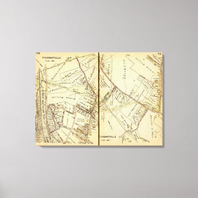 Pleasantville, New York Canvastryck (Framsida)