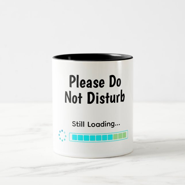 Please Do Not Disturb Mug for Coworkers Två-Tonad Mugg (Center)