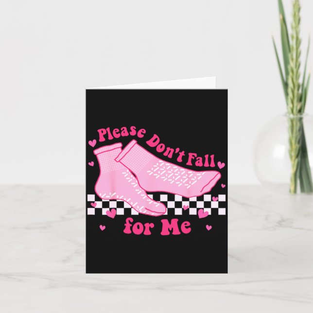 Please Dont Fall For Me Rn Pct Cna Nurse Valentin  Kort (Framsida)