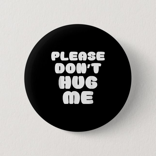 Please Don't Hug Me Funny  Knapp (Framsida)