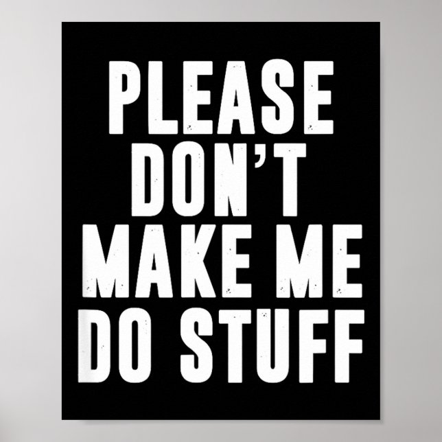 Please Don't Make Me Do Stuff For Lazy Teenager  Poster (Framsidan)