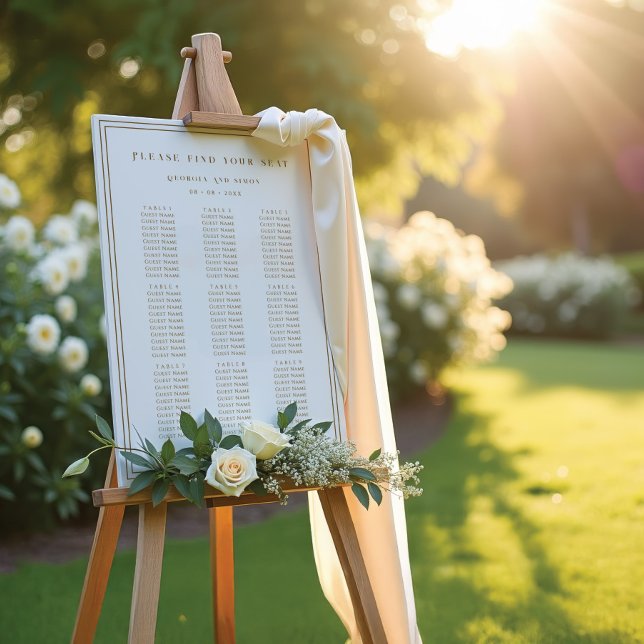 Please Find Your Seat Wedding Seating Chart Poster (Skapare uppladdad)