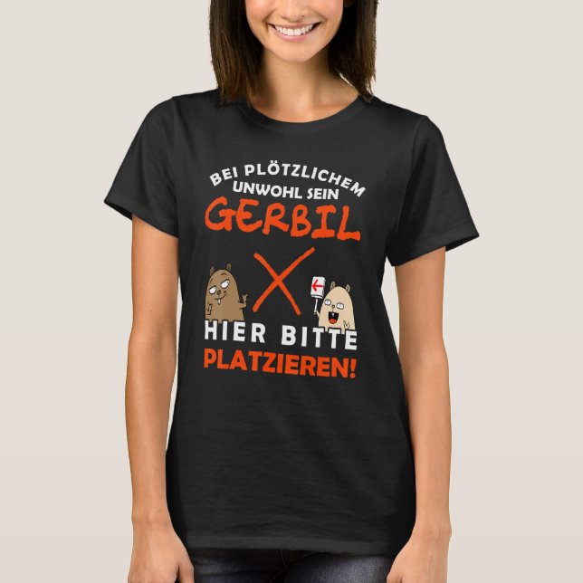 Please Gerbil here Gerbil and Gerbil T Shirt (Framsida)