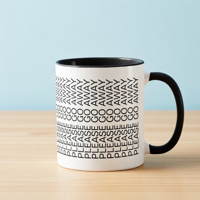 Please Go Away Hidden Message Introvert Coffee Mug Mugg (Skapare uppladdad)