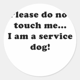 Please gör inte handlag mig I-förmiddagen en Runt Klistermärke
