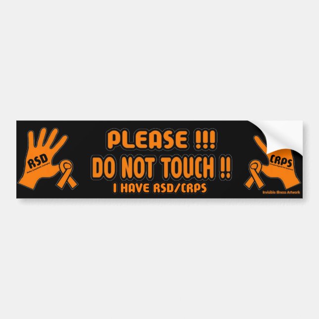 PLEASE GÖR INTE HANDLAG!! … RSD/CRPS BILDEKAL (Framsidan)