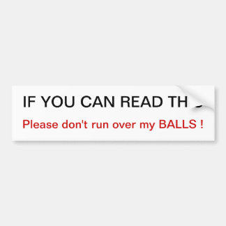 Please gör inte överkört min bollbildekal bildekal