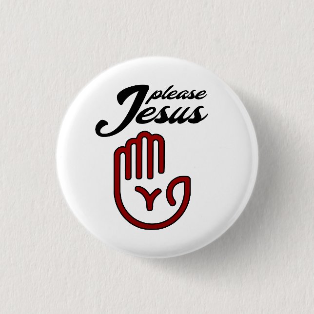 Please Jesus Knapp (Framsida)