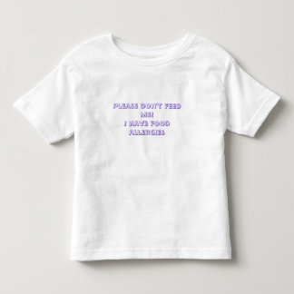 Please matar inte mig! Jag har matallergier T-shirt