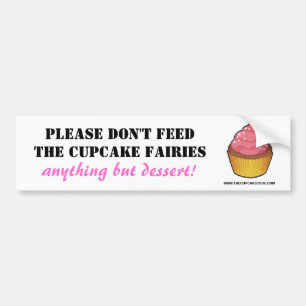 Please matar inte muffinälvor bildekal