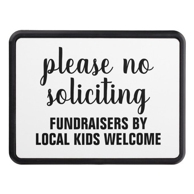 please no soliciting fundraisers by local kids dragkroksskydd (Framsidan)