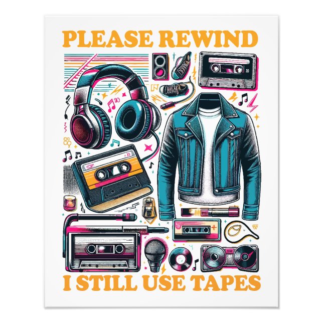 Please Rewind - I still Use Tabes Fototryck (Framsidan)