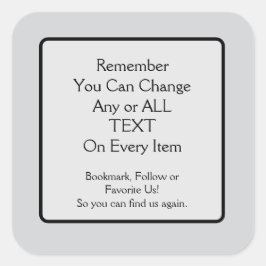 Please Save a Link Square Sticker Fyrkantigt Klistermärke