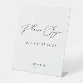Please Sign Our Guest Book Wedding Sign Minimalist