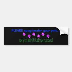 PLEASE spay/neutrat dina husdjur… Bildekal