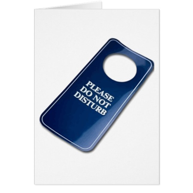 Please störer inte hälsningskort (Framsidan)