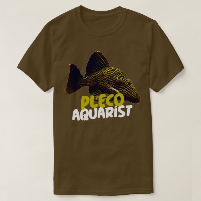 Pleco Aquarist Shirt T Shirt (Design framsida)