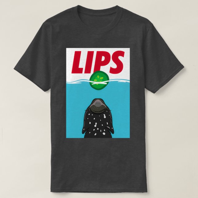 Pleco Fish Läppar T Shirt (Design framsida)