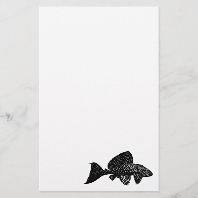 Pleco Plecostomus Aquarium Fish Stationary Brevpapper (Framsida)