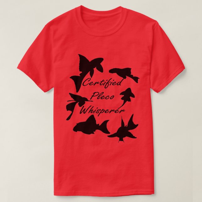 Pleco Whisperer Collage T Shirt (Design framsida)