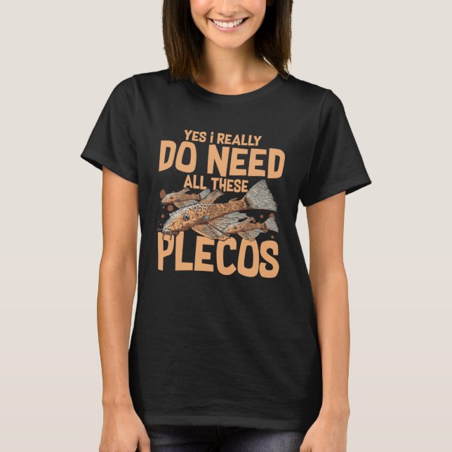 Plecostomus Pleco Fish Aquarium Food Tank Zebra Ca T Shirt (Framsida)