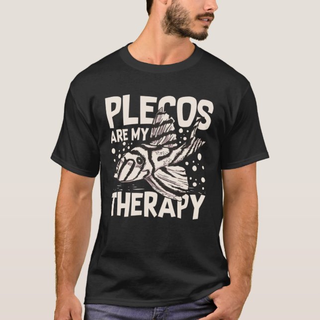 Plecostomus Pleco Fish Aquarium Food Tank Zebra Ca T Shirt (Framsida)