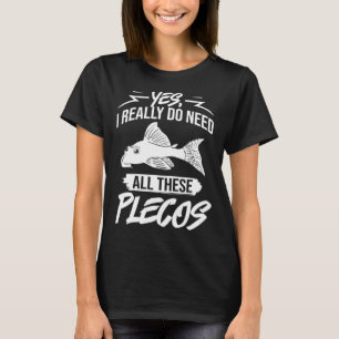 Plecostomus Pleco Fish Aquarium Food Tank Zebra Ca T Shirt
