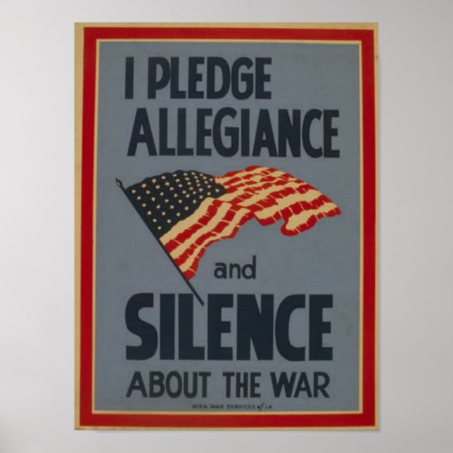 Pledge Allegiance - 1941 poster (Framsidan)