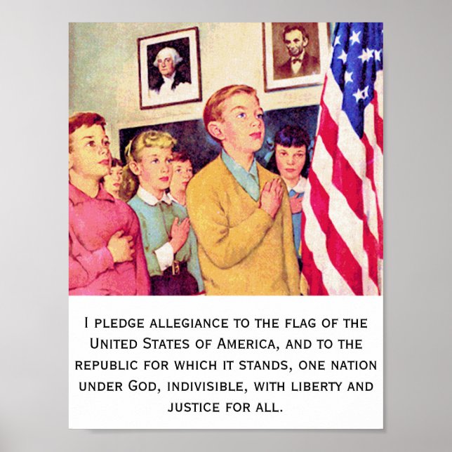 Pledge to the American Flag Poster (Framsidan)