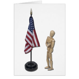 PledgeToAmericanFlag121211 Hälsningskort