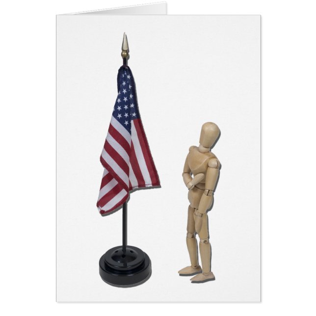 PledgeToAmericanFlag121211 Hälsningskort (Framsidan)