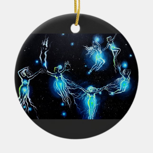 Pleiades Julgransprydnad Keramik (Framsidan)