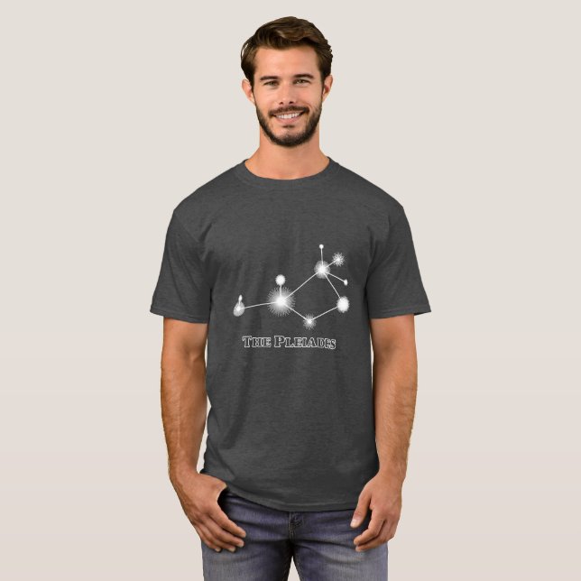 Pleiades med titeln - mörka T-tröja T-shirt (Hel framsida)