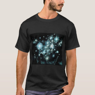 Pleiades och sedan någon mörk av stjärnkluster t shirt