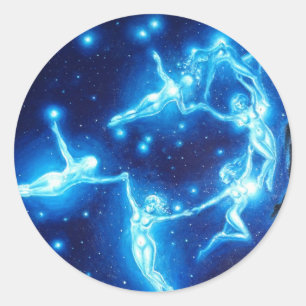 Pleiades Runt Klistermärke