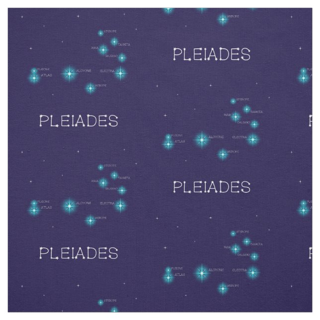 Pleiades Star-formning Tyg (Provkarta)
