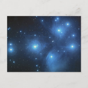 Pleiades stjärna-klustret som kallas de 7-systrarn vykort