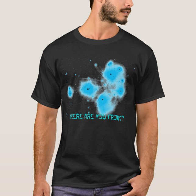 Pleiades stjärnasystem t-shirt (Framsida)