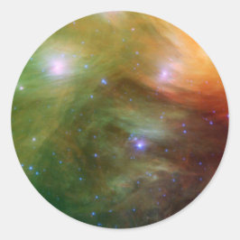 Pleiades-stjärnor i infraröd SSC2007 07A Runt Klistermärke