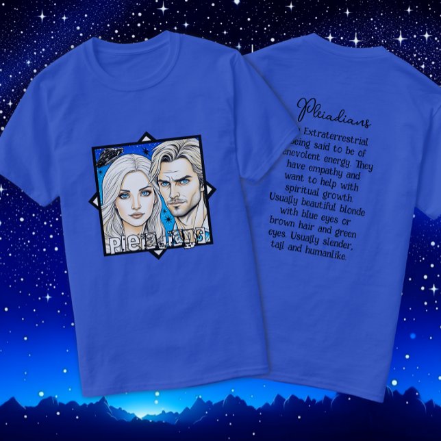 Pleiadian Extra TerRestals och UFO T Shirt (Skapare uppladdad)