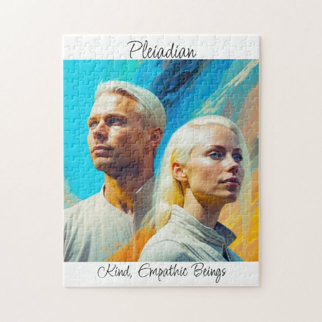 Pleiadianer Extraterrestrial Alien Tävling Pussel (Vertikal)