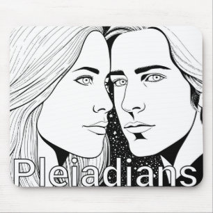 Pleiadians Tall ExtraterRestals, hona och hane Musmatta