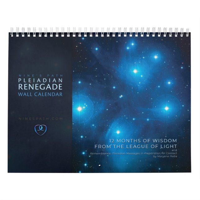 Pleiadiska minnesväggskalender kalender (Omslag)