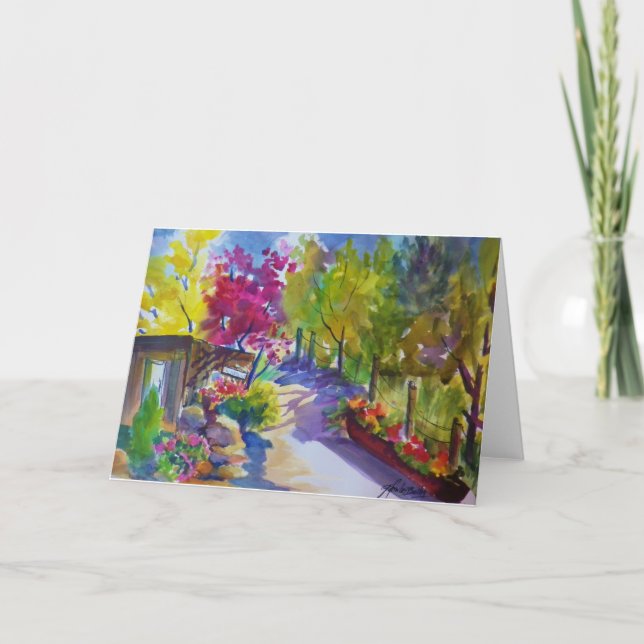 Plein luft beskådar från mitt kort för hälsningen (Framsida)