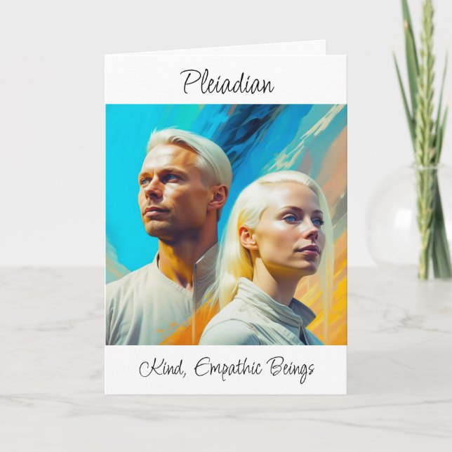 Plejader Utomjordisk Utomjording Ras Kort (Framsida)